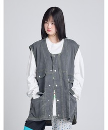 《Little sunny bite》twill vest
