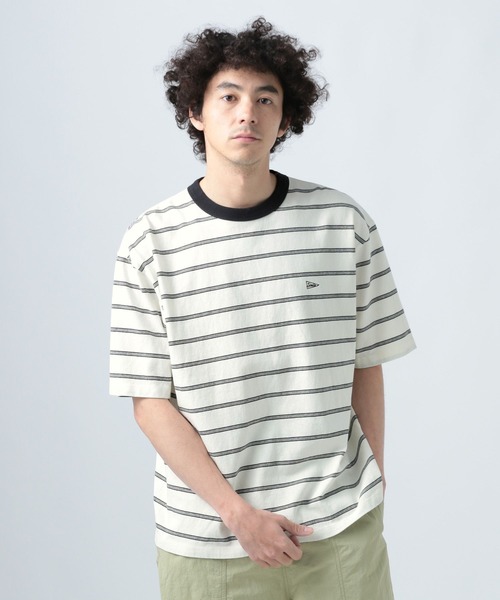 BAYFLOW(ベイフロー)の「SNOWボーダー半袖Tシャツ(Tシャツ/カットソー・メンズ・ネイビー系1/ホワイト/ネイビー/ベージュ・MEDIUM/LARGE)」の21枚目の写真