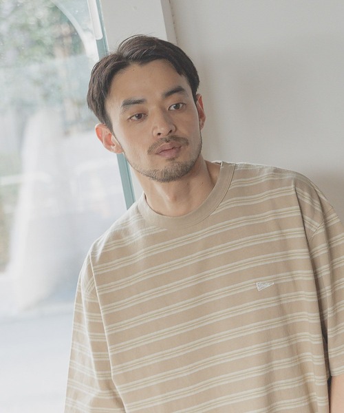 BAYFLOW(ベイフロー)の「SNOWボーダー半袖Tシャツ(Tシャツ/カットソー・メンズ・ネイビー系1/ホワイト/ネイビー/ベージュ・MEDIUM/LARGE)」の10枚目の写真