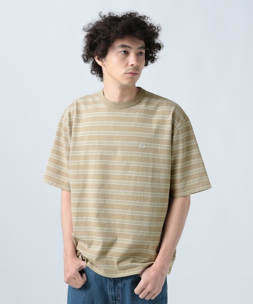 BAYFLOW(ベイフロー)の「SNOWボーダー半袖Tシャツ(Tシャツ/カットソー・メンズ・ネイビー系1/ホワイト/ネイビー/ベージュ・MEDIUM/LARGE)」の6枚目の写真