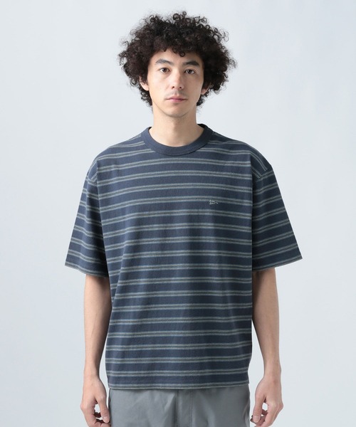 BAYFLOW(ベイフロー)の「SNOWボーダー半袖Tシャツ(Tシャツ/カットソー・メンズ・ネイビー系1/ホワイト/ネイビー/ベージュ・MEDIUM/LARGE)」の16枚目の写真