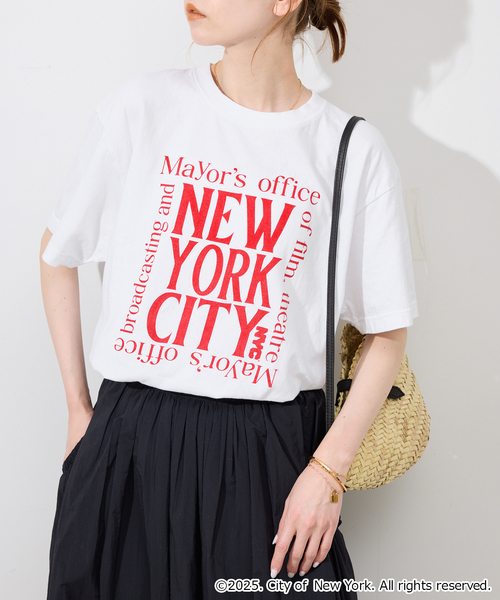 GOOD ROCK SPEED(グッドロックスピード)の「GOOD ROCK SPEED/グッドロックスピード NEWYORK TEE(Tシャツ/カットソー・レディース・ホワイト/ブラック・FREE)」の2枚目の写真