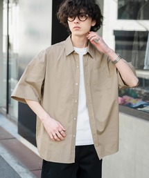 Rocky Monroe（ロッキーモンロー）の「新色追加 オーバーサイズ 無地 チェック柄 ストライプ柄レギュラーカラー半袖シャツ（シャツ/ブラウス）」