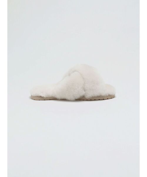 EMU Australia（エミューオーストラリア）の「【EMU Australia】MAYBERRY（ルームシューズ/スリッパ・レディース・オフホワイト・23/24/25）」の4枚目の写真