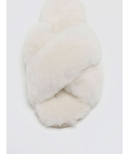 EMU Australia（エミューオーストラリア）の「【EMU Australia】MAYBERRY（ルームシューズ/スリッパ・レディース・オフホワイト・23/24/25）」の6枚目の写真