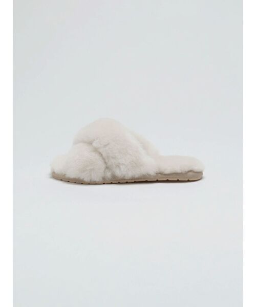 EMU Australia（エミューオーストラリア）の「【EMU Australia】MAYBERRY（ルームシューズ/スリッパ・レディース・オフホワイト・23/24/25）」の8枚目の写真