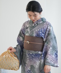 浴衣セット　有松絞り　高級浴衣　大人の浴衣　浴衣と半幅帯セット utatane 浴衣 レディース セット 有松絞り 浴衣3点セット 黒地に柳虎