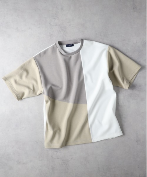 セール】【BACK NUMBER】3色切替Tシャツ（Tシャツ/カットソー）｜BACK