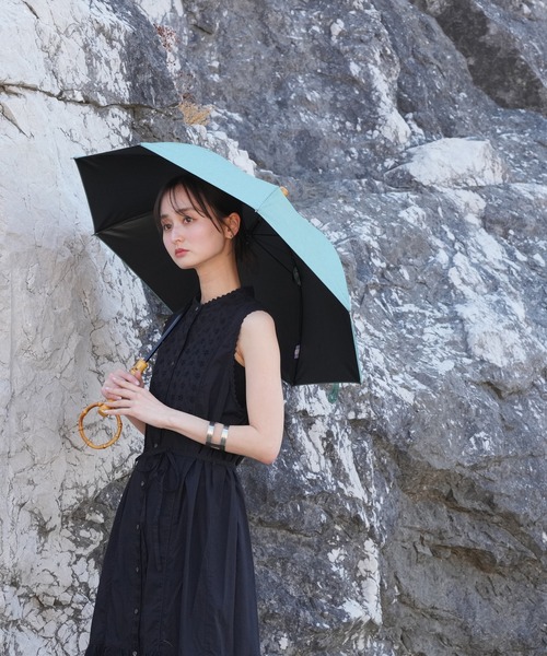 utatane(ウタタネ)の「日傘 完全遮光100% 晴雨兼用 北欧色シャンブレー リングハンドル(長傘・レディース・レッド/グリーン/ワイン/イエロー・FREE)」の10枚目の写真