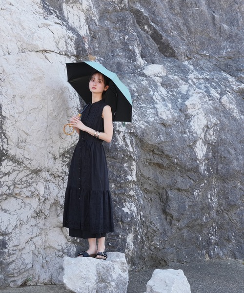 utatane(ウタタネ)の「日傘 完全遮光100% 晴雨兼用 北欧色シャンブレー リングハンドル(長傘・レディース・レッド/グリーン/ワイン/イエロー・FREE)」の20枚目の写真