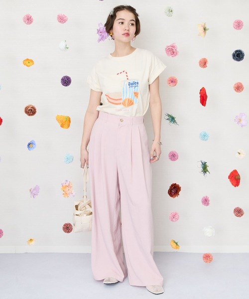 JETSET SOLO PLUS (ジェットセットソロプラス)の「【JETSET SOLO PLUS】タンブラーオックスワイドパンツ(その他パンツ・レディース・チャコールグレー/ピンク/イエロー/グレイッシュベージュ・FREE)」の6枚目の写真