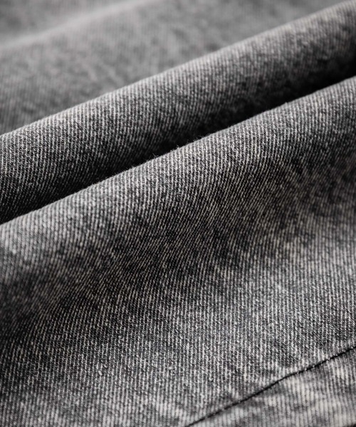 Rocky Monroe（ロッキーモンロー）の「ケミカルウォッシュ/オーバーダイ ワイドデニムショートパンツ（デニムパンツ・メンズ・ブラック/インディゴブルー/パープル/ライトブラック/ケミカルウォッシュ/ブラウン・M/L/XL）」の10枚目の写真