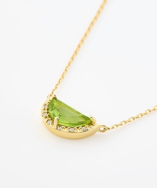4℃(ヨンドシー)の「【8月誕生石】K10イエローゴールド ペリドット ネックレス 【Spring Collection】(ネックレス・レディース・イエローゴールド・FREE)」の2枚目の写真