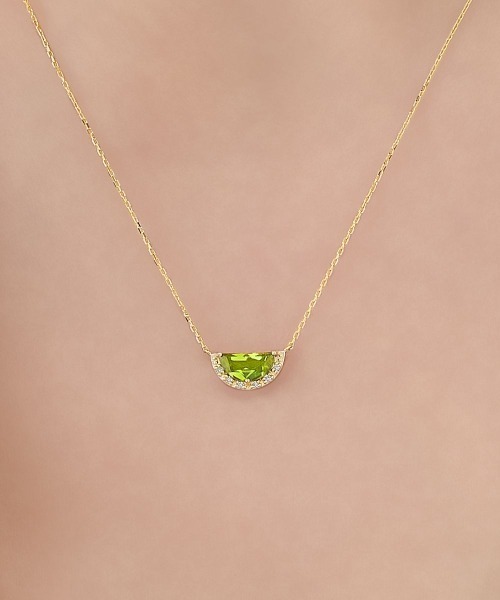 4℃(ヨンドシー)の「【8月誕生石】K10イエローゴールド ペリドット ネックレス 【Spring Collection】(ネックレス・レディース・イエローゴールド・FREE)」の6枚目の写真