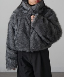 【MAGASIN DE MODE Onjna】フェイクファーショート丈ジャケット DTK