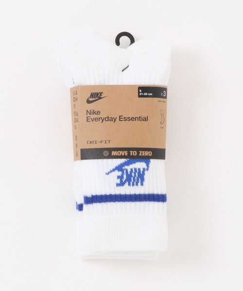 NIKE（ナイキ）の「《NIKEアパレル》NSWエブリデイエッセンシャルクルーソックス（ソックス/靴下・メンズ・ホワイト×レッド/ホワイト×ブラック/ホワイト×ブルー/ブラック×ホワイト/ホワイト系その他・25-27/23-25/27-29/21-23）」の3枚目の写真