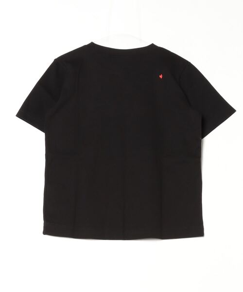 DOUBLE STANDARD CLOTHING(ダブルスタンダードクロージング)の「ベアロゴ刺繍フライスTシャツ(Tシャツ/カットソー・レディース・ブラック/オフホワイト/ピンク・FREE)」の20枚目の写真