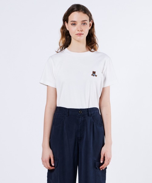 新品/ダブルスタンダードクロージング  / ベアプリントフライスTシャツ DSC / ベアプリントフライスTシャツ TOPS Night STORE | ダブル