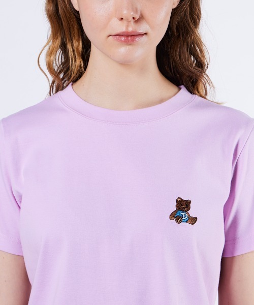 セール】ベアロゴ刺繍フライスTシャツ（Tシャツ/カットソー