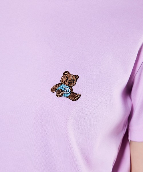 ダブルスタンダードクロージング ベアロゴ刺繍フライスTシャツ 筆記体DSロゴ刺繍Tシャツ（Tシャツ/カットソー）｜DOUBLE