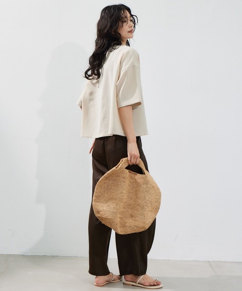 BARNYARDSTORM(バンヤードストーム)の「BARNYARDSTORM / 半袖Tブラウス 【JAPAN FABRIC】(シャツ/ブラウス・レディース・ホワイト系その他/ブラック/ホワイト/ライトホワイト・FREE)」の11枚目の写真