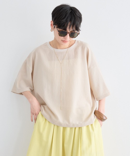 BARNYARDSTORM(バンヤードストーム)の「BARNYARDSTORM / 半袖Tブラウス 【JAPAN FABRIC】(シャツ/ブラウス・レディース・ホワイト系その他/ブラック/ホワイト/ライトホワイト・FREE)」の15枚目の写真