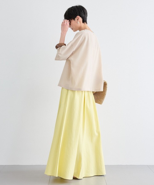 BARNYARDSTORM(バンヤードストーム)の「BARNYARDSTORM / 半袖Tブラウス 【JAPAN FABRIC】(シャツ/ブラウス・レディース・ホワイト系その他/ブラック/ホワイト/ライトホワイト・FREE)」の18枚目の写真