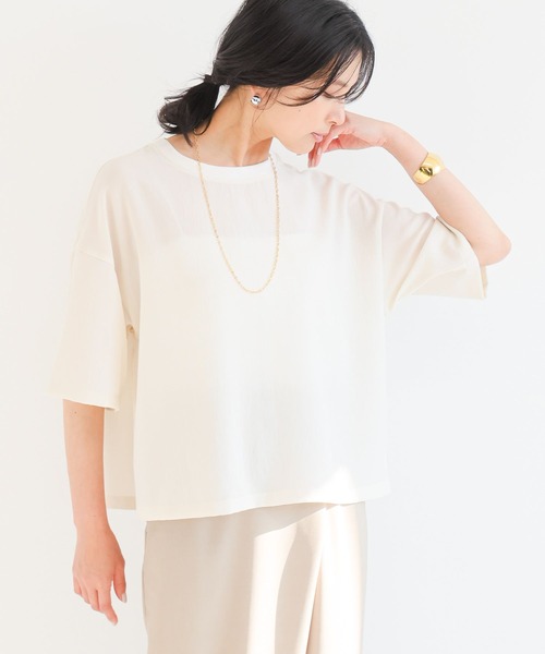 BARNYARDSTORM(バンヤードストーム)の「BARNYARDSTORM / 半袖Tブラウス 【JAPAN FABRIC】(シャツ/ブラウス・レディース・ホワイト系その他/ブラック/ホワイト/ライトホワイト・FREE)」の22枚目の写真