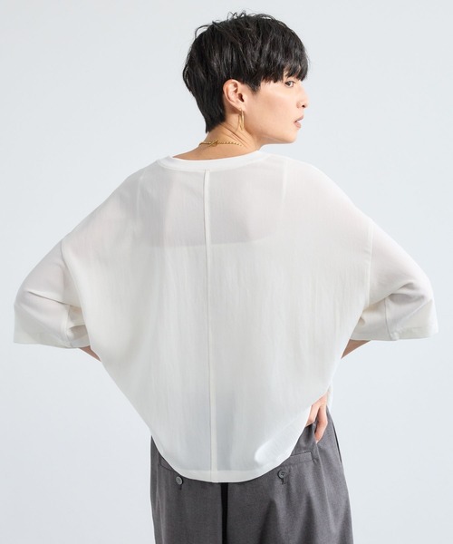 半袖オーバーサイズブラウス　BARNYARDSTORM BARNYARDSTORM / 半袖Tブラウス 【JAPAN FABRIC】【『VERY