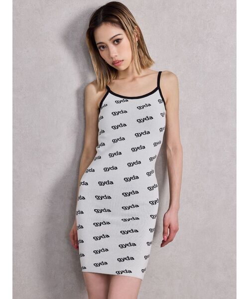 GYDA（ジェイダ）の「gyda bicolor ニットキャミワンピース（ワンピース・レディース・オフホワイト/ブラック/ベージュ・FREE）」の15枚目の写真