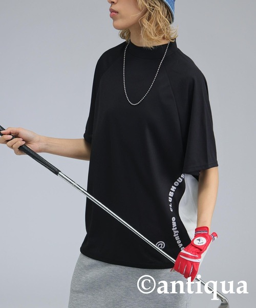 antiqua(アンティカ)の「【STCH】メッシュ切り替えトップス(Tシャツ/カットソー・レディース・ホワイト/ブラック/ブルー・ML/LXL)」の13枚目の写真