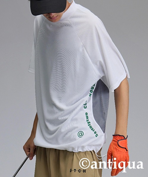 antiqua(アンティカ)の「【STCH】メッシュ切り替えトップス(Tシャツ/カットソー・レディース・ホワイト/ブラック/ブルー・ML/LXL)」の7枚目の写真