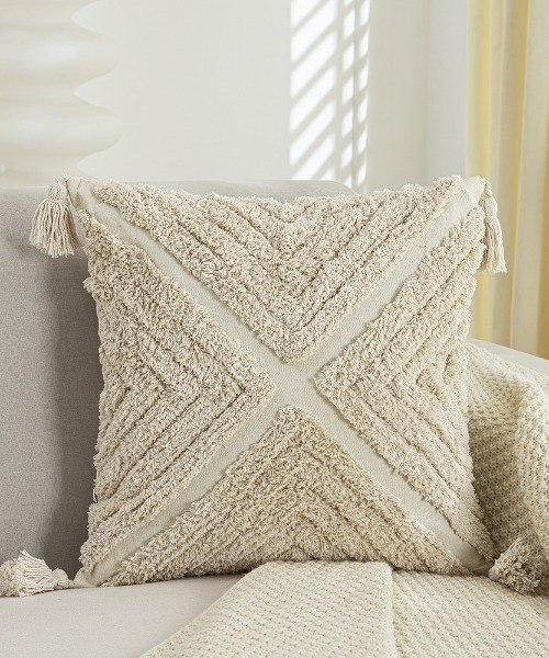 REBALANCE（リバランス）の「クッションカバー 45×45cm（クッション/クッションカバー・メンズ・A/B/C/D/E/F/G/H/I/J/K/L/M/N・ONE SIZE）」の7枚目の写真