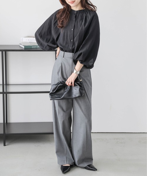 La-gemme(ラジェム)の「ケープスリーブブラウス(シャツ/ブラウス・レディース・ホワイト/ブラック・フリー)」の14枚目の写真