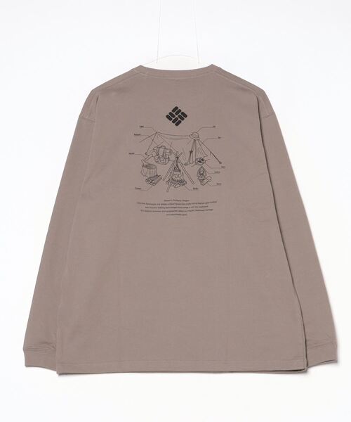 Columbia(コロンビア)の「【別注】コロンビア フタクリークグラフィックロングスリーブTシャツ 限定コラボ(Tシャツ/カットソー・メンズ・ブラック/サンドグレー/ホワイト・S/M/L/LL)」の4枚目の写真