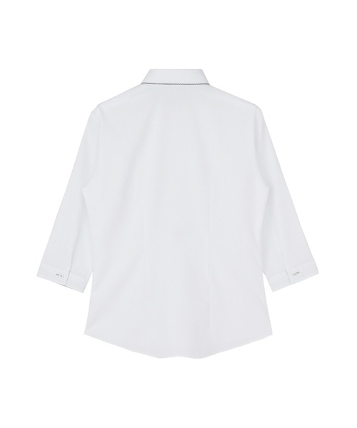 形態安定ノーアイロン ワイド 7分袖ビジネスワイシャツ