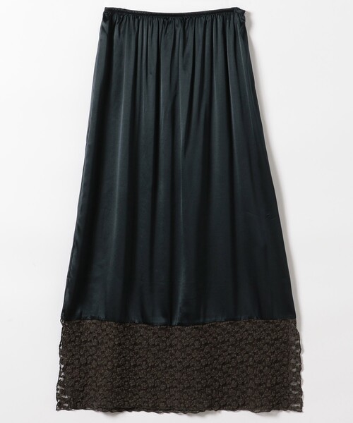 BASERANGE☆ベースレンジ BRIG SKIRT 黒М（auralee） Baserange/ベースレンジ BRIG SKIRT / SKBR-RIB-000 / ラップ