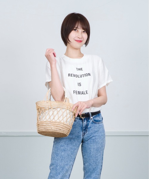 Rivel(リヴェル)の「【TARANGO】手編み インナー付き かごバッグ ハンドバッグ(かごバッグ・レディース・ナチュラル/ベージュ×ブラック・FREE)」の9枚目の写真