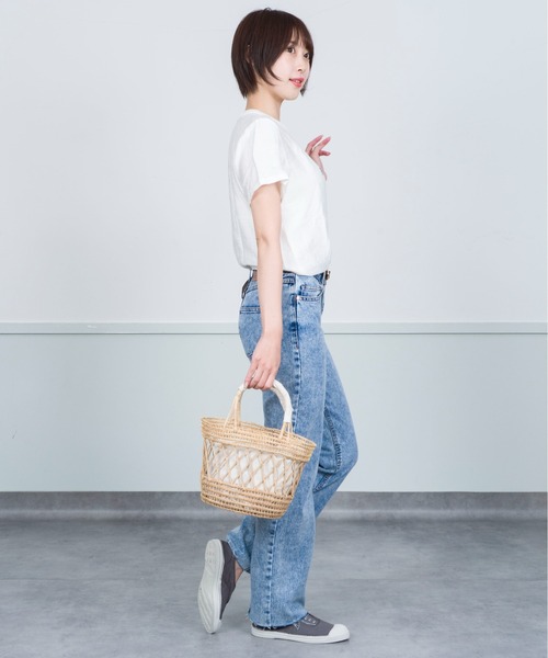 Rivel(リヴェル)の「【TARANGO】手編み インナー付き かごバッグ ハンドバッグ(かごバッグ・レディース・ナチュラル/ベージュ×ブラック・FREE)」の11枚目の写真