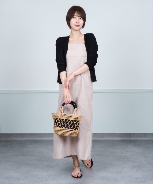 Rivel(リヴェル)の「【TARANGO】手編み インナー付き かごバッグ ハンドバッグ(かごバッグ・レディース・ナチュラル/ベージュ×ブラック・FREE)」の21枚目の写真