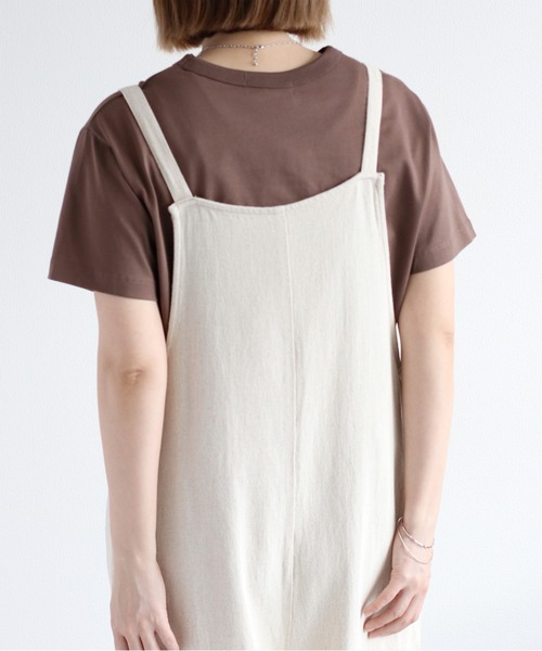 cepo（セポ）の「〈さらっと涼しい、シルキータッチ♪〉シルケットロゴショートスリーブTee（Tシャツ/カットソー・レディース・ブラック/オフホワイト/ブルー/ブラウン・M）」の21枚目の写真