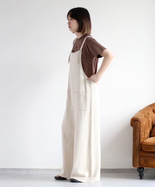 cepo（セポ）の「〈さらっと涼しい、シルキータッチ♪〉シルケットロゴショートスリーブTee（Tシャツ/カットソー・レディース・ブラック/オフホワイト/ブルー/ブラウン・M）」の17枚目の写真