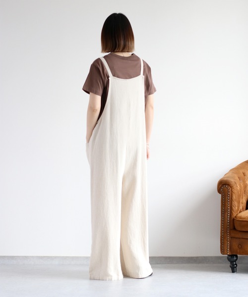 cepo（セポ）の「〈さらっと涼しい、シルキータッチ♪〉シルケットロゴショートスリーブTee（Tシャツ/カットソー・レディース・ブラック/オフホワイト/ブルー/ブラウン・M）」の18枚目の写真