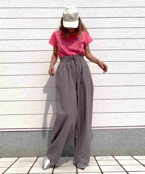 セール】ストライプパンツ（スラックス）｜Q（キュー）の