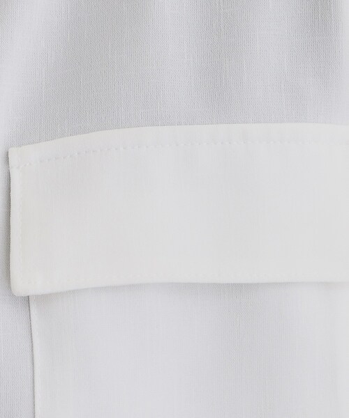 grove（グローブ）の「麻調ノーカラーシアーブルゾン（ブルゾン・レディース・ブラック/ライトブルー/オフホワイト・05/04/03/02/01）」の20枚目の写真