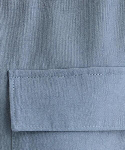 grove（グローブ）の「麻調ノーカラーシアーブルゾン（ブルゾン・レディース・ブラック/ライトブルー/オフホワイト・05/04/03/02/01）」の12枚目の写真