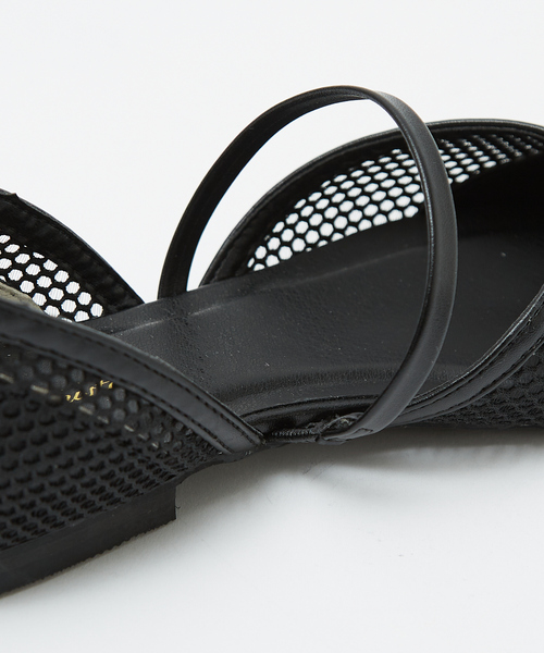 Au BANNISTER(オゥバニスター)の「【販売店舗限定】フィッシュネット メッシュパンプス(パンプス・レディース・ブラック/ベージュ・S/M/L)」の4枚目の写真