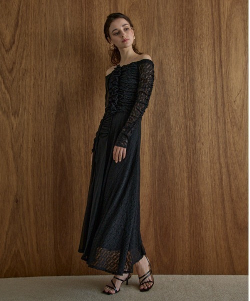 eradie エラディエ レース＆チュールワンピース