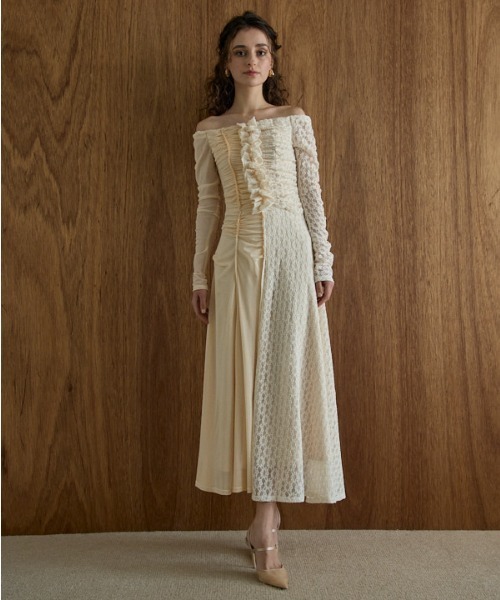 eradie エラディエ レース＆チュールワンピース ERADIE（エラディエ） ワンピース Ethereal Lace ＆ Tulle One-piece