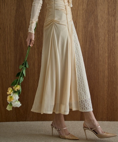 eradie エラディエ レース＆チュールワンピース